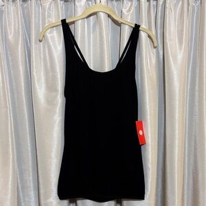 Pure Barre by Splits59 Black Criss Cross tank top, NWT, size small